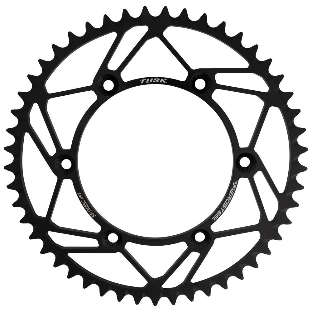 Tusk TK251ST-496f71-58a8f8 AeroSteel Rear Sprocket 49 Tooth For Yamaha YZ125