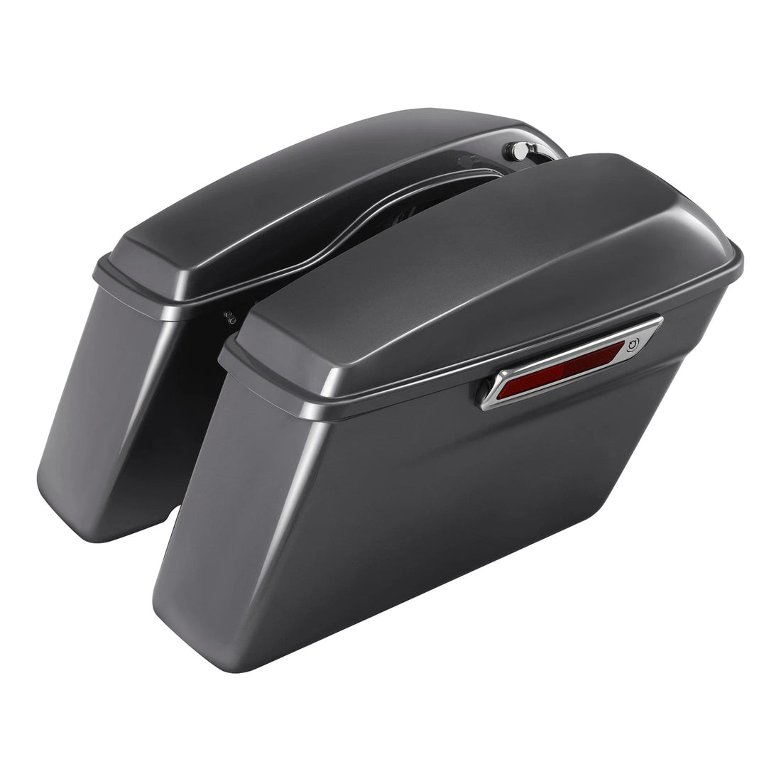 Hard Saddlebags Fit For Harley Electra Street Glide 14-23 Gauntlet Gray Metallic