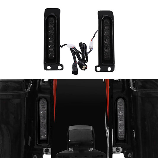 Saddlebag LED Inserts Support Auxiliary Light Fit For Harley Touring Fltru 14-23