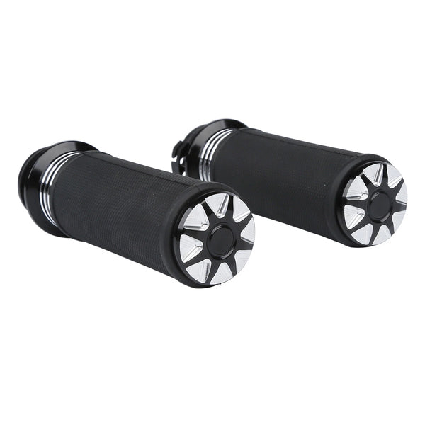 CNC 1" 25mm Handlebar Hand Grips Fit For Harley Dyna Fxd Fxdb Fxdf 1996-2017 16