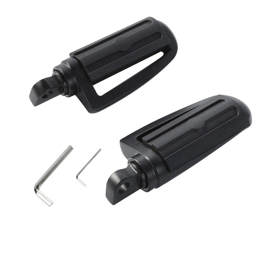 Matte Black 10mm Footpeg Pegs Fit For Harley 883 XL1200 Sportster Softail Fatboy