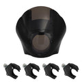 Quarter Fairing Windshield & 49mm Clamp Fit For Harley Sportster Dyna Street Bob