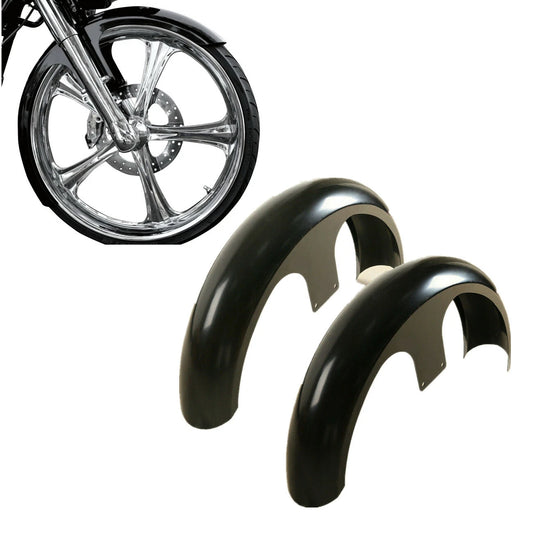 26" Wrap 6'' Front Fender Fit For Harley Custom Baggers Electra Glide 1997-2013