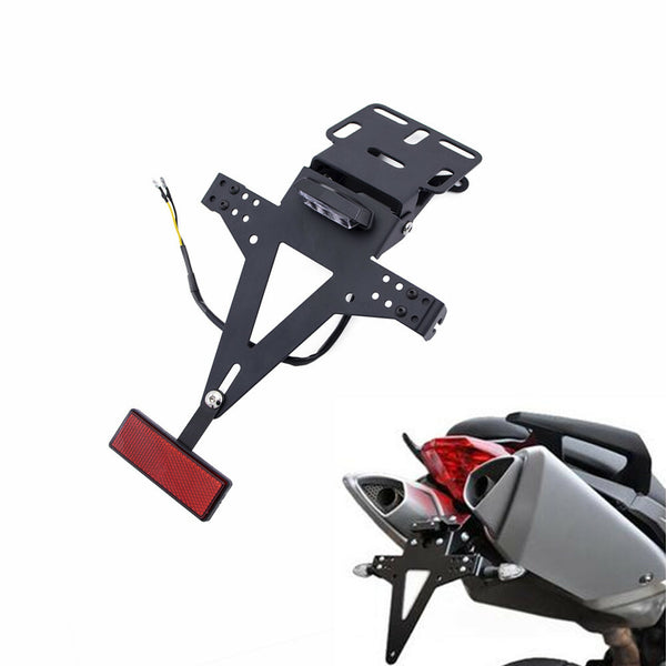 Motorcycle Adjustable Angle License Number Plate Frame Holder Bracket For Yamaha