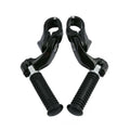 Black Footrest Footpeg 1 1/4'' Short Angled Mount Fit For Harley Road King Glide