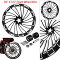 30" X 3.5'' Front Wheel Rim Dual Disc Hub Fit For Harley Road Glide 1997-2020 US
