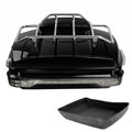 Chopped Trunk Backrest Rack LED Tail Light Fit For Harley Touring models 14-2026