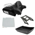 Chopped Trunk Backrest Rack Plate Fit For Harley Touring Street Glide 2014-2026