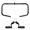 Black Highway Engine Bar Long Angled Foot Pegs Fit For Harley Street Glide 09-24