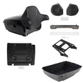 King Trunk Backrest Speaker Lamp Mount Plate Fit For Harley Touring Glide 14-26