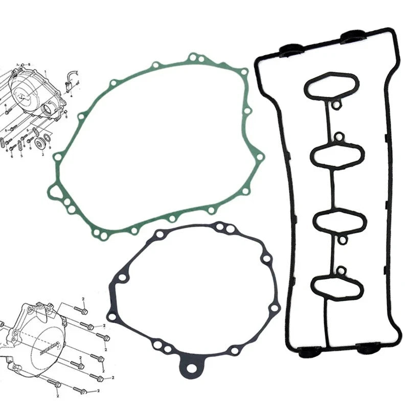 Crankcase Cylinder Head Cover Gasket Kits For Honda CBR1000RR 2004-2007