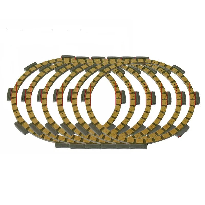 6Pcs Fibrous Street Clutch Discs Plates For Kawasaki KX80 KX 80 1985 1986 1987
