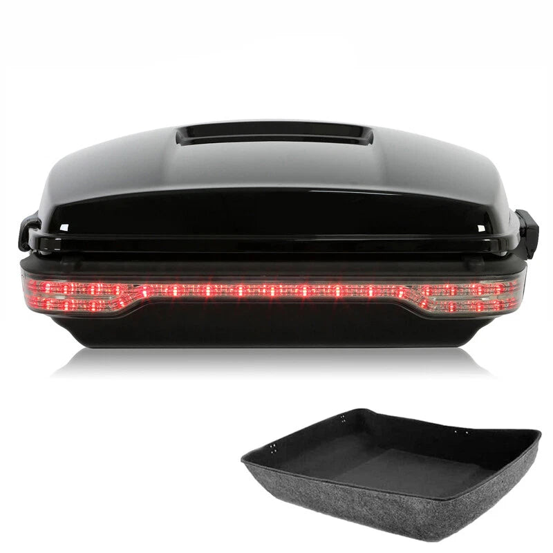 Black Chopped Trunk LED Tail Light Fit For Harley Touring Road Glide 2014-2026