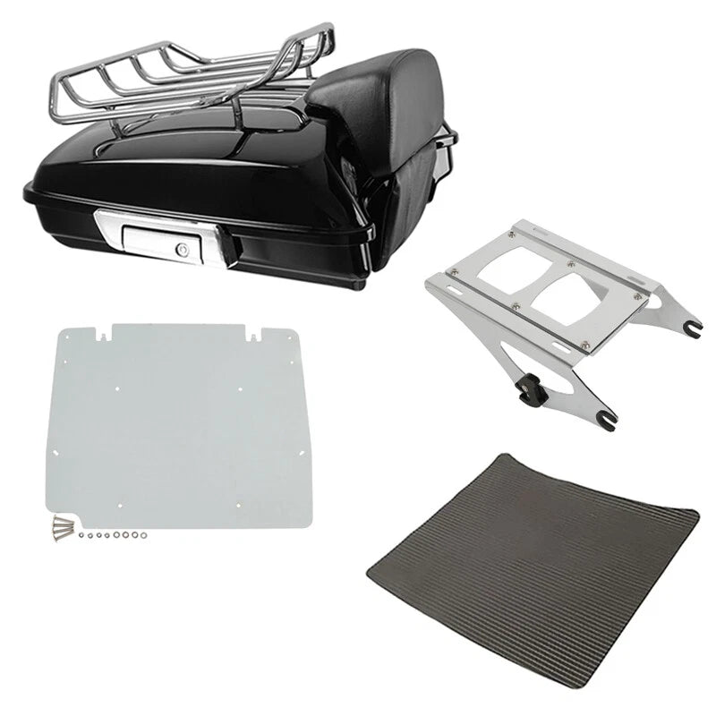 Black Razor Trunk Mount Rack Fit For Harley Davidson Touring Road Glide 2014-26