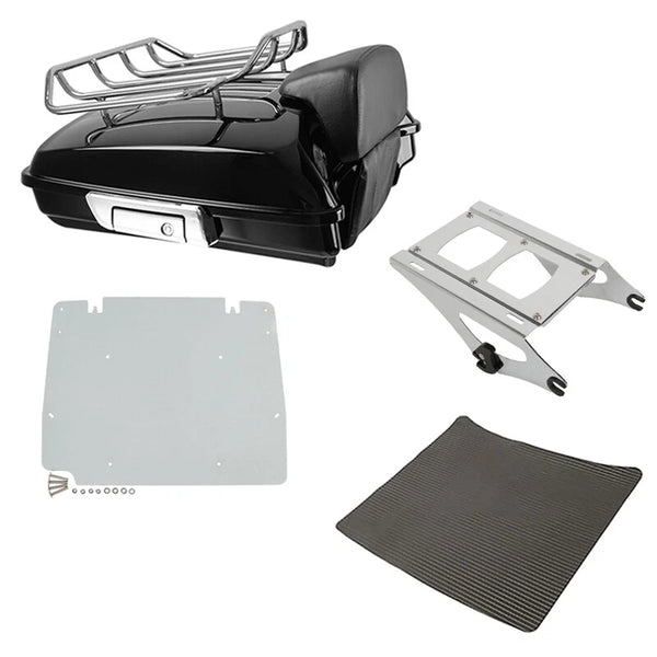Black Razor Trunk Mount Rack Fit For Harley Davidson Touring Road Glide 2014-26
