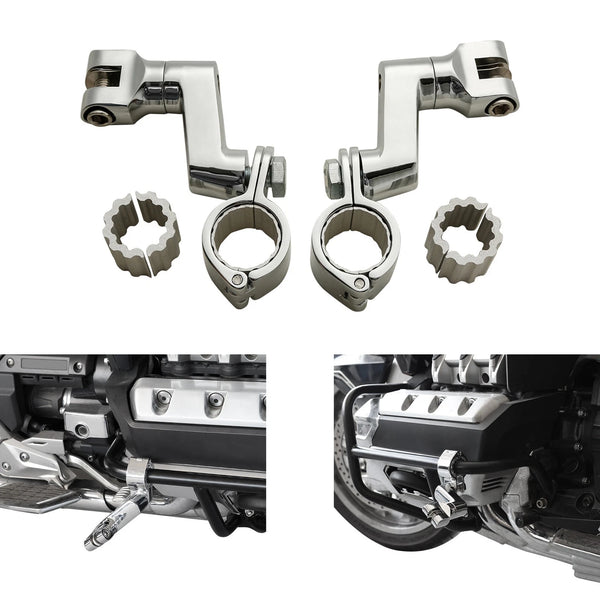 22mm-35mm Highway Footpegs Mount Fit For Honda Goldwing GL1800 GL 1800 2001-2017