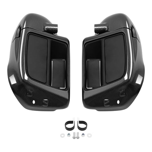 Gloss Black Lower Vented Leg Fairings Fit For Harley Road King 2014-2024