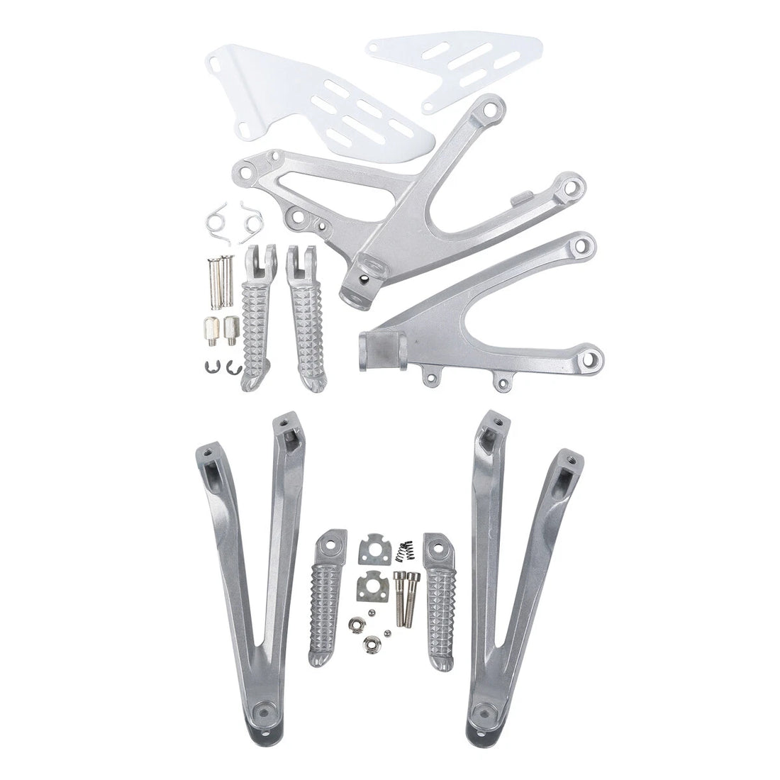 Driver & Passenger Footpegs Pegs Bracket Fit For Yamaha Yzf R1 YZF-R1 2007-2008