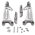 Fit 2003 2004 Honda CBR600RR Motorcycle Silver Passenger Rear Foot Peg Bracket