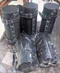 5X Bulk Offer Leather Engraved Tool Bag For Indian Chief 3 Pc for Harley 2 pc @V