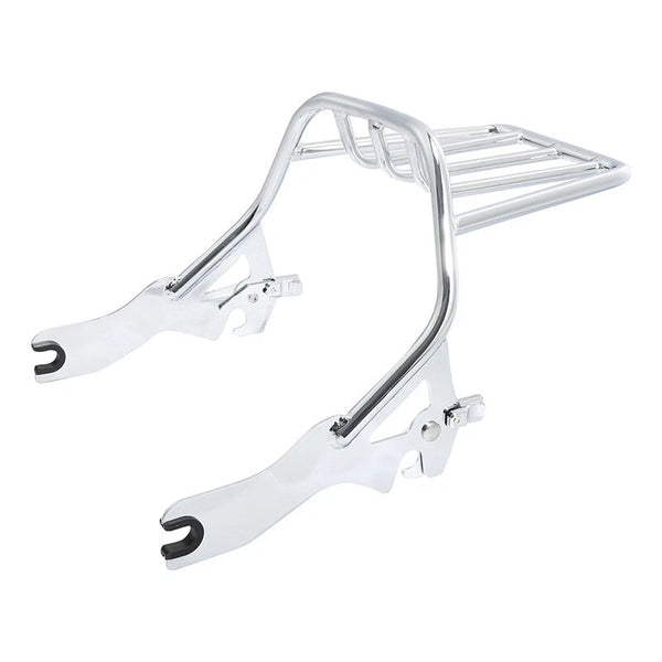 Chrome Two-Up Luggage Mount Rack Fit For Harley Softail Fxfb Fat Bob Fxfbs 18-24