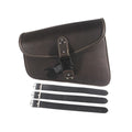 Retro Dark Brown PU Leather Left side Saddlebag For Harley Sportster XL883 1200