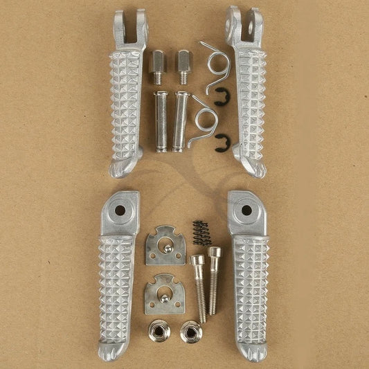 Front Rear Footrest Foot Peg Fit For Yamaha Yzf R1 1998-2025 R6 2003-2020 Sliver