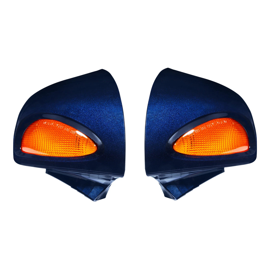 Pair Rear View Mirrors Amber Turn Signals Fit For BMW R1100RT R1100RTP R1150RT