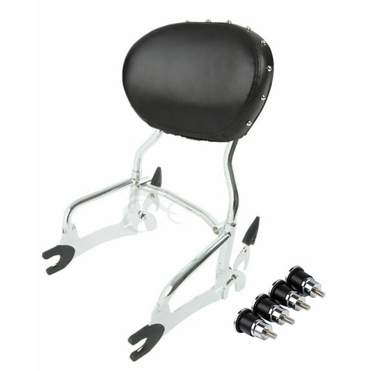 Chrome 12" Sissy Bar Backrest Mount Spools Fit For Indian Springfield 2014-2022