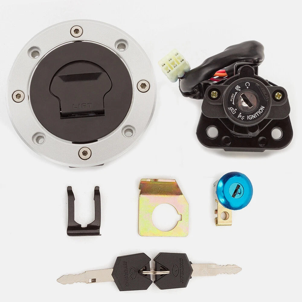 Fuel Gas Cap Ignition Switch Seat Lock Fits Suzuki Hayabusa GSX1300R 1999-2007