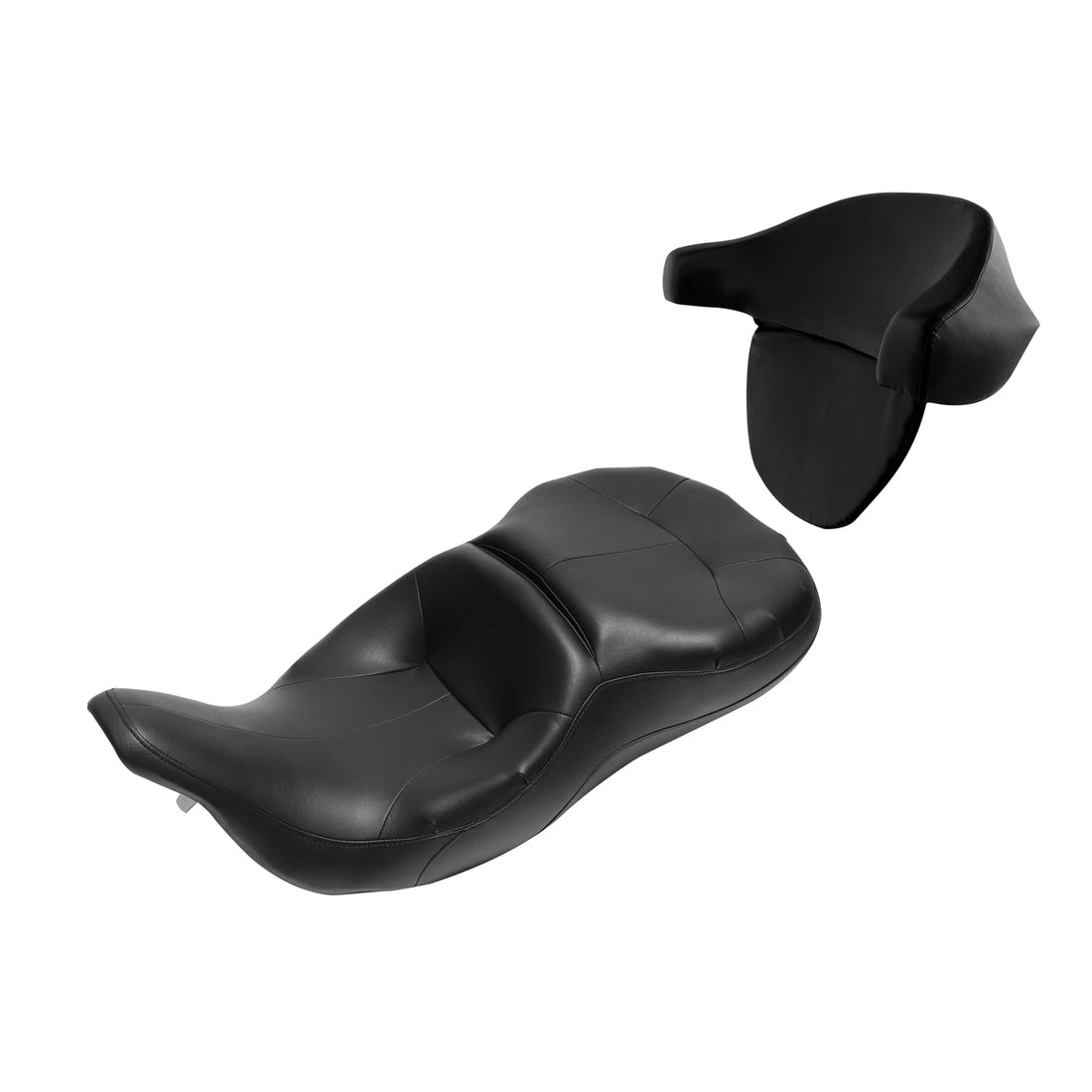 Driver Passenger Seat w/ Backrest Fit For Harley Touring Electra Glide 1997-2007