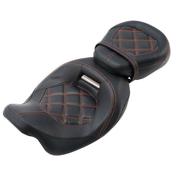 Driver Passenger Pillion Seat For Harley Touring Cvo Road Street Glide 2009-2023