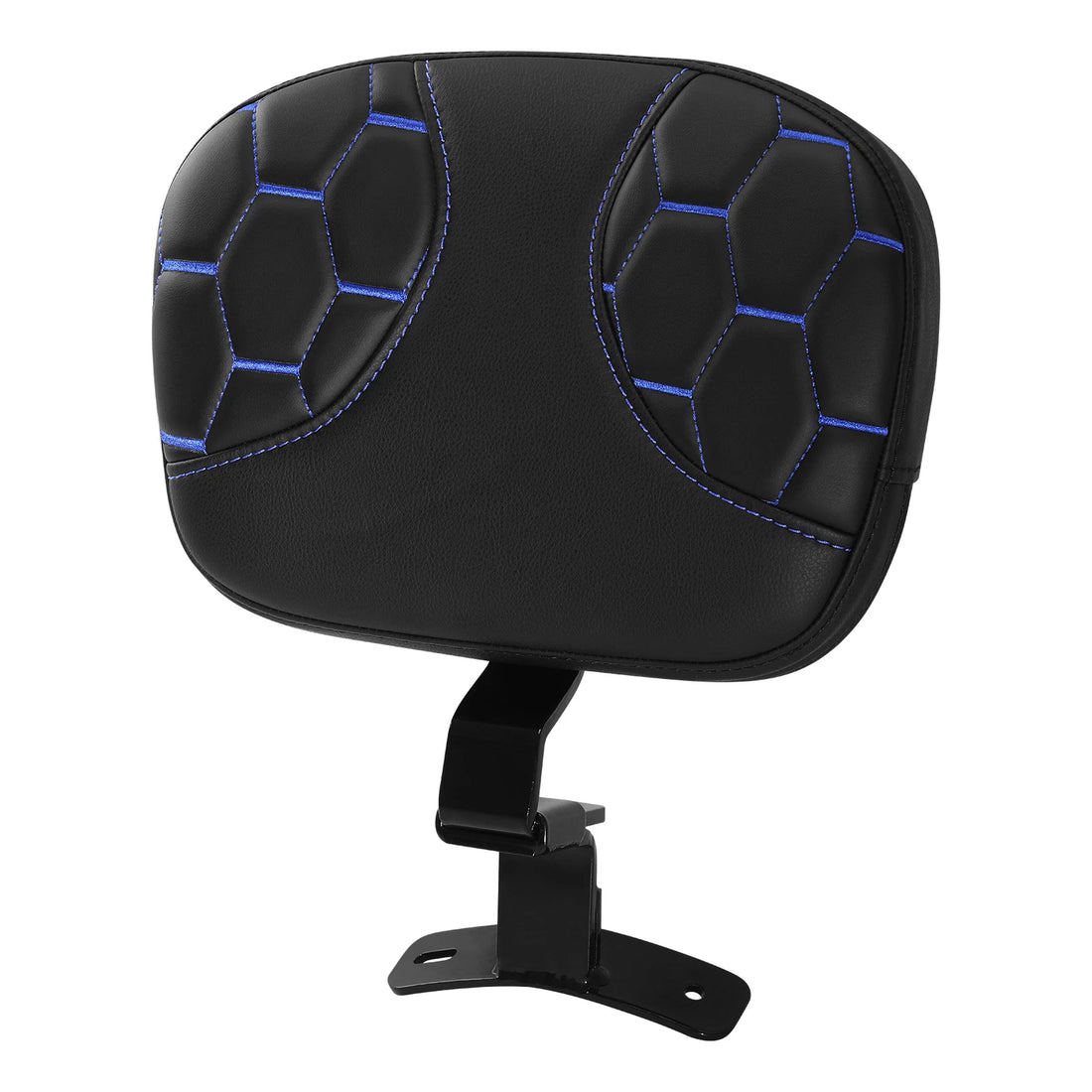 Black Blue Driver Rider Backrest Pad Fit For Harley Touring Road Glide 2009-2023