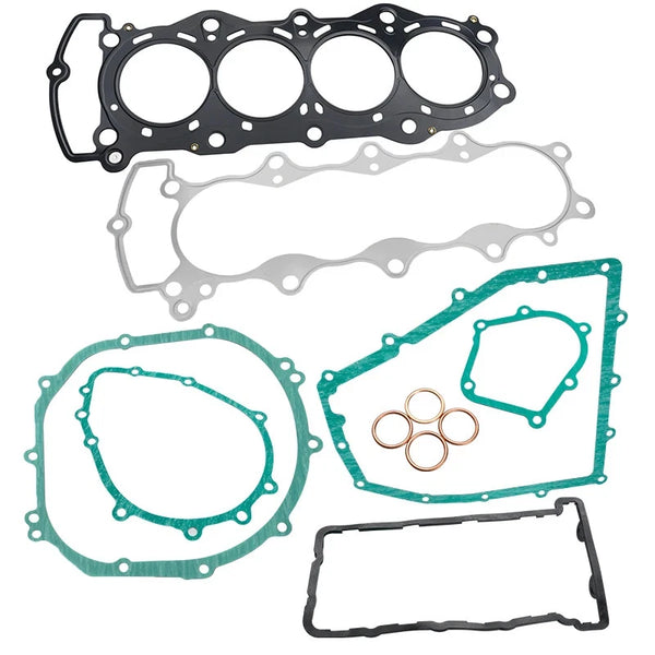 Full Cylinder Engine Cover Exhaust Gaskets For Kawasaki Ninja ZX6R ZX636 03-04