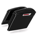 Vivid Black 5" Stretched Saddlebags Speaker Lids Fit For Harley Touring 93-13