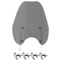 Smoke Windshield w/ 49mm Clamps Fit For Harley Street Bob Fxbb 18-20 Fxbbs 21-25