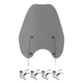 Smoke Windscreen Windshield 49mm Clamps Fit For Harley Dyna Low Rider 2006-2017