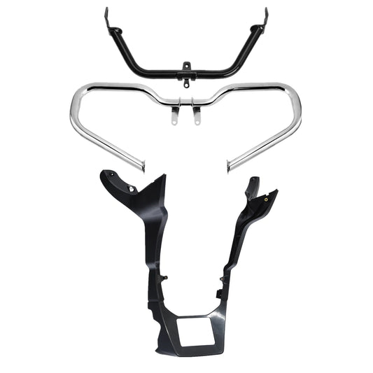 Chopped Engine Guard Bar Fairing Spoilers Cover Fit For Harley Road Glide 17-24
