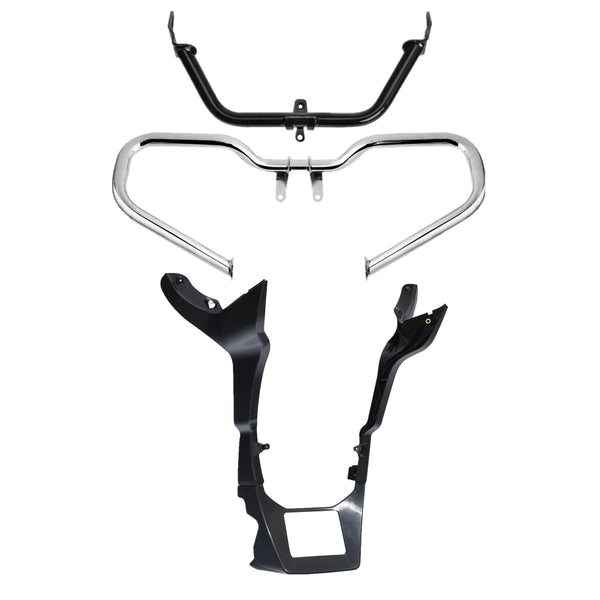Chopped Engine Guard Bar Fairing Spoilers Cover Fit For Harley Road Glide 17-24