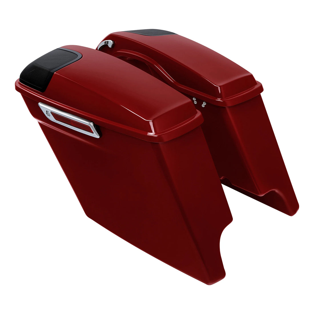5" Extended Saddlebag Speaker Cutout Fit For Harley Touring 2014-23 Billiard Red