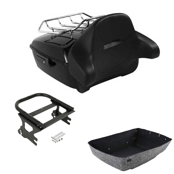 King Tour Trunk Backrest Mounting Rack Fit For Harley Road Electra Glide 1997-08
