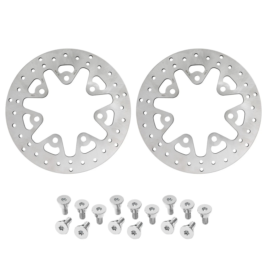 11.8" Front Brake Discs Rotors & Bolts Fit for Harley Street Road Glide 14-2024