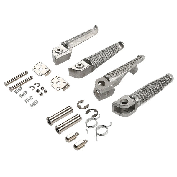 Driver Passenger Footrests Footpegs Fit For Kawasaki Ninja 650R EX650 2006-2013