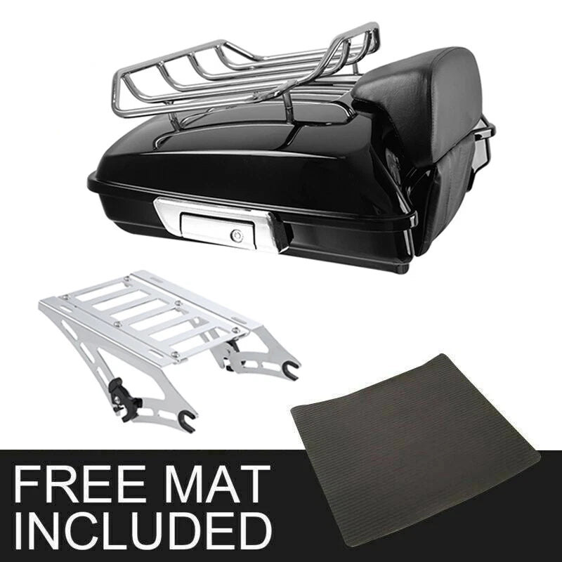 Razor Trunk Two Up Mount Rack Fit For Harley Touring Electra Road Glide 2014-26