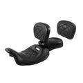 Rider Driver & Passenger Seat & Backrest Fit For Harley Touring Road Glide 09-23