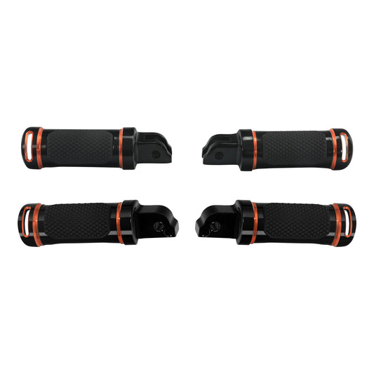 Driver & Passenger Footpegs Footrests Fit For Harley Softail Fat Bob Boy 2018-25