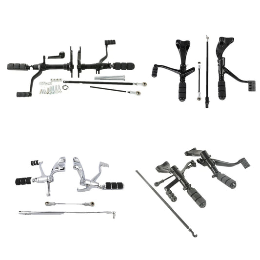 CNC Set Forward Control Complete Kit Pegs Lever Linkage Fit For Harley Sportster