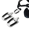 Chrome Pair Foot Pegs Footrests Fit For Harley Electra Road Glide Male Mount