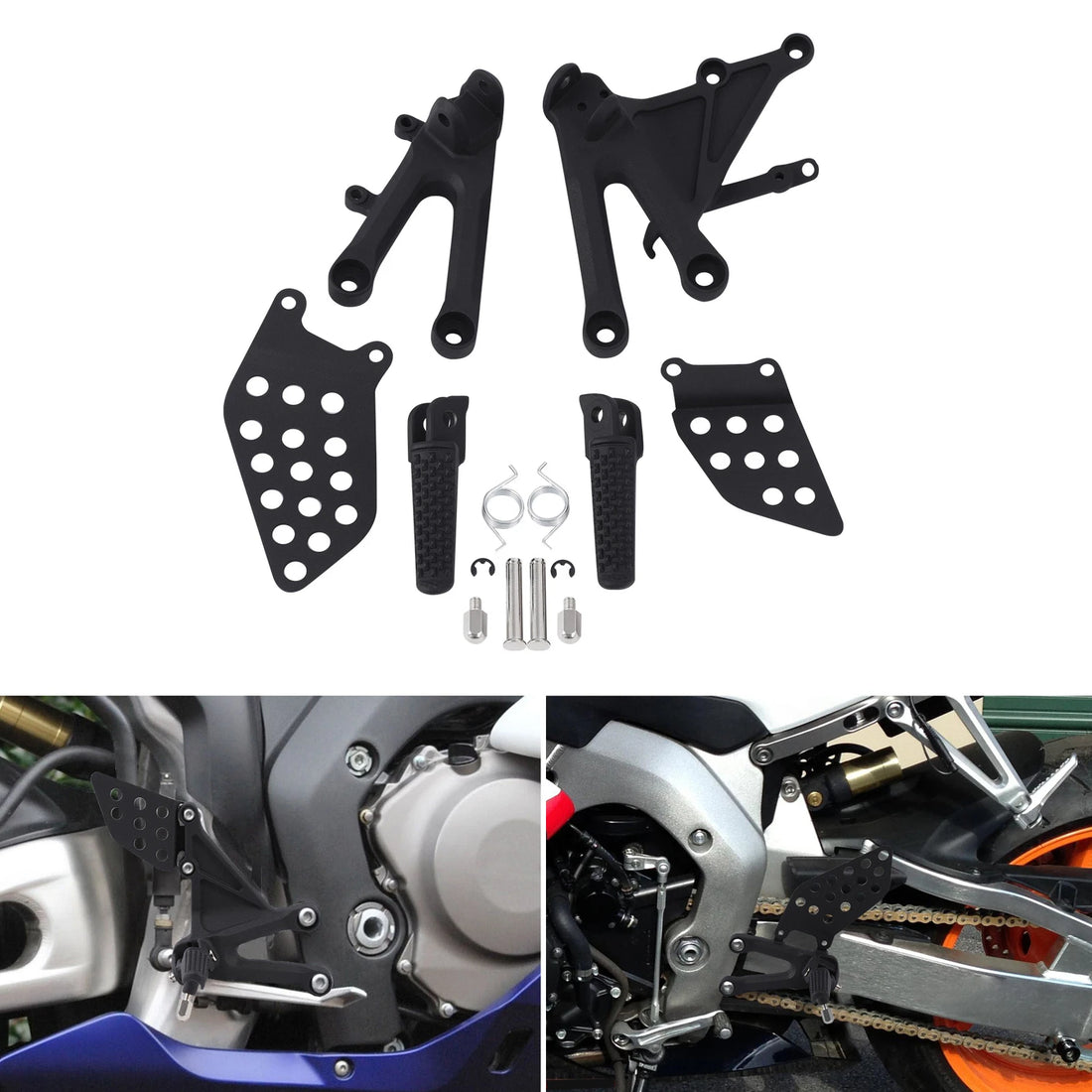 Front sets - Driver's Footrest Pegs Fit For Honda CBR1000RR 2004-2007
