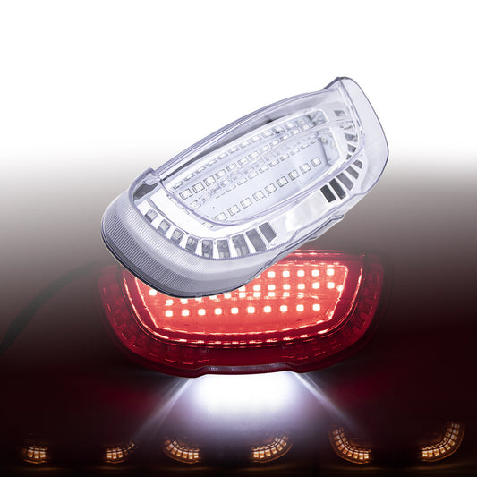 Clear LED Tail Brake Flowing Water Turn Signal Light For Honda CBR250 1988-1999